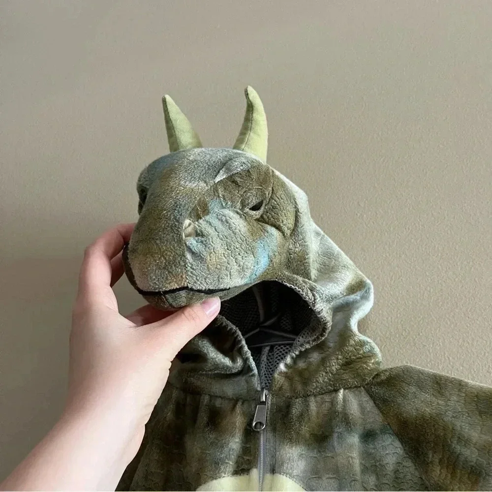 Vintage Sears Kids Dragon Dinosaur Costume Full Body 44” Dress Up Halloween